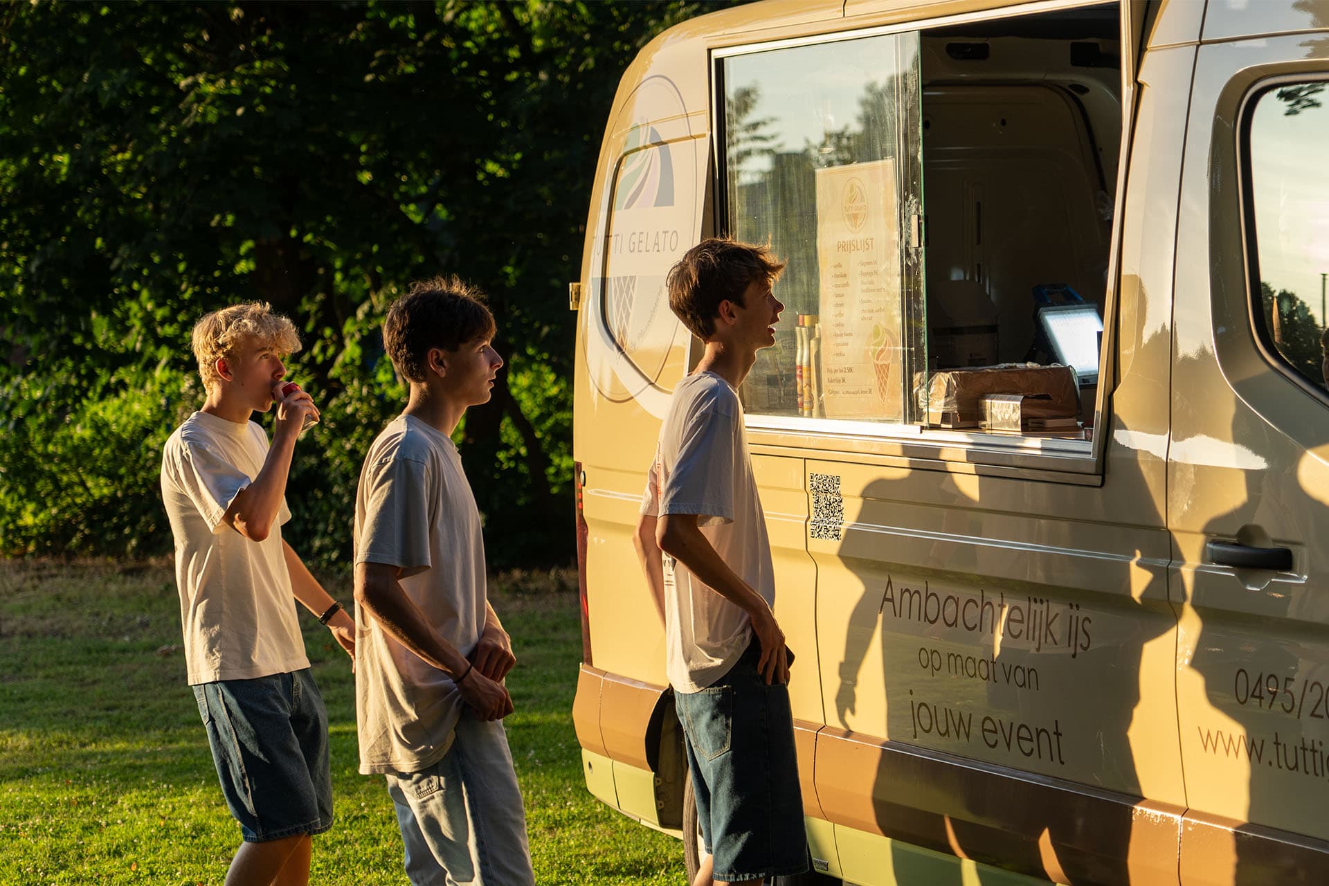 Tutti Gelato ijskar op locatie